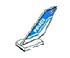 Tail Shuttle with POLICE on Both Sides, Red Circle on Left, and Green Circle on Right Pattern (Stickers) - Set 4473