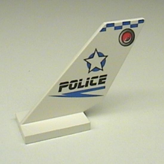 Tail Shuttle with Police Blue Checkered Pattern