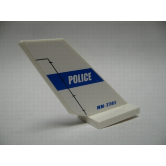 Tail Shuttle with 'POLICE' and 'NN-7741' Pattern on Both Sides (Stickers) - Set 7741