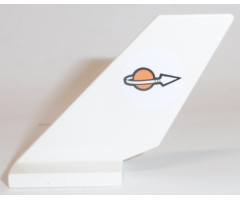 Tail Shuttle with Classic Space Logo Pattern on Left Side (Sticker) - Set 7692