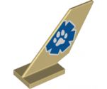 Tail Shuttle with Blue and White Wildlife Rescue Logo with Paw Print Pattern on Both Sides
