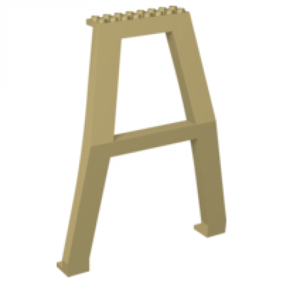 Support Crane Stand Double - No Studs on Cross-Brace with Axle Holes on Top