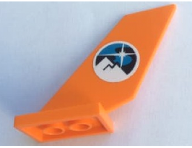 Tail Shuttle with Arctic Logo Pattern on Both Sides (Stickers) - Set 60193