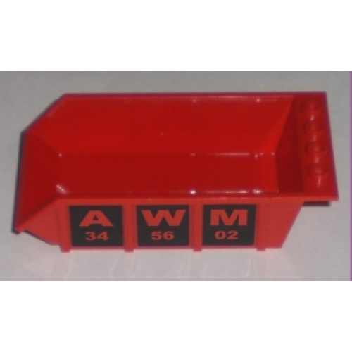 Vehicle Tipper Bed 4 x 6 with 'AWM' Pattern on Both Sides (Stickers) - Set 8196