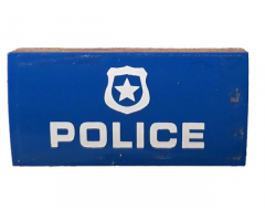 Slope, Curved 2 x 4 x 2/3 with Bottom Tubes with White 'POLICE' and Badge Pattern (Sticker) - Set 60172