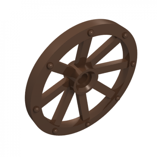 Wheel Wagon Large 33mm D., Hole Round for Wheels Holder Pin