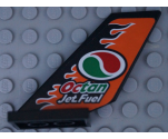 Tail Shuttle with Octan Logo and 'Jet Fuel' Pattern on Both Sides (Stickers) - Set 60178