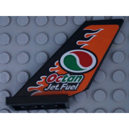 Tail Shuttle with Octan Logo and 'Jet Fuel' Pattern on Both Sides (Stickers) - Set 60178