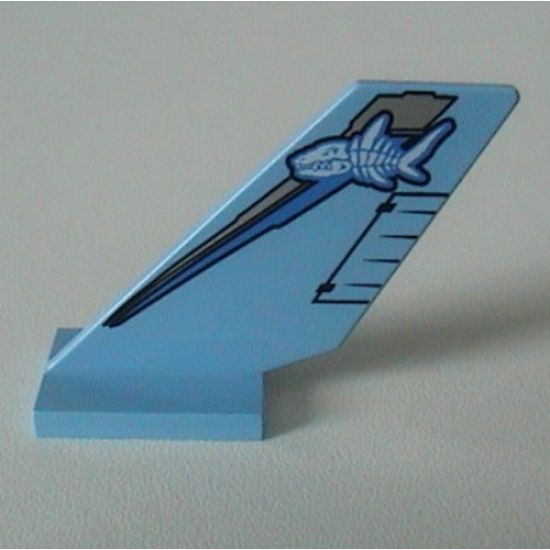 Tail Shuttle with Shark Skeleton Pattern