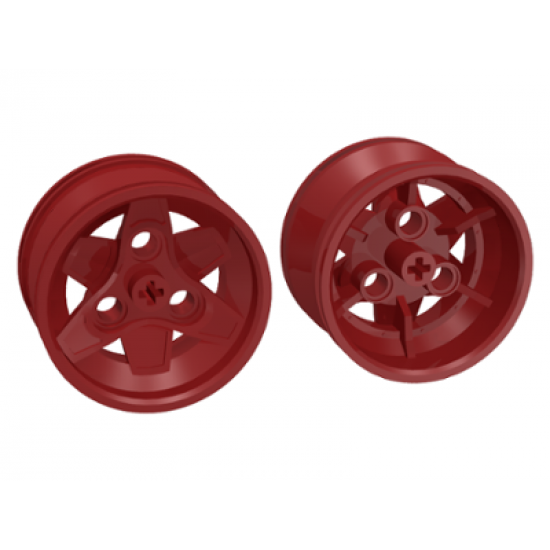 Wheel 43.2mm D. x 26mm Technic Racing Small, 3 Pin Holes