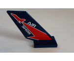 Tail Shuttle with Red Lightning and 'AIR SHOW' Pattern on Both Sides (Stickers) - Set 60177