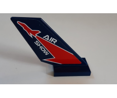 Tail Shuttle with Red Lightning and 'AIR SHOW' Pattern on Both Sides (Stickers) - Set 60177