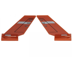 Tail Shuttle with Two Gray Stripes and Rudder Pattern on Both Sides (Stickers) - Set 75176