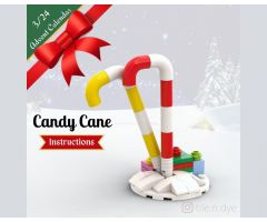 Christmas Candy Cane - LEGO CHRISTMAS MOC INSTRUCTIONS