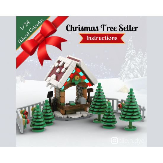 Christmas Tree Seller - LEGO CHRISTMAS MOC INSTRUCTIONS