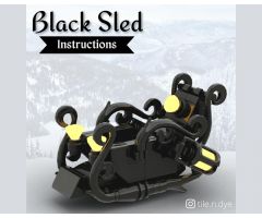 BLACK SLED - LEGO CHRISTMAS MOC