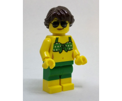 Beachgoer - Green Bikini Top and Shorts