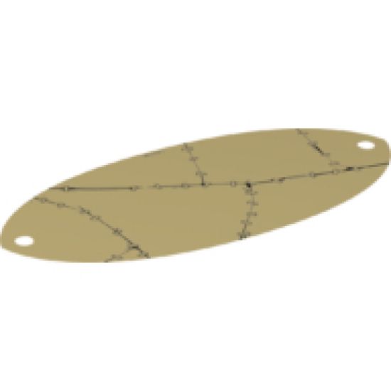Cloth Sail Oval 8 x 18 with Rips and Clamps Pattern