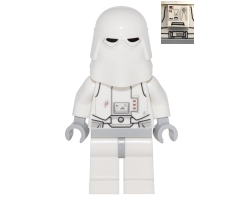 Snowtrooper, Light Bluish Gray Hips, Light Bluish Gray Hands - Backpack Directly Attached to Neck Bracket
