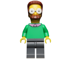 Ned Flanders, The Simpsons, Series 1 (Minifigure Only without Stand and Accessories)