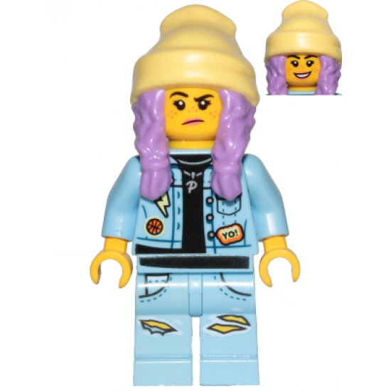 Parker L. Jackson - Denim Jacket with Beanie (Smile / Grumpy)