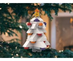 White Xmas Tree Ornament (More Affordable)