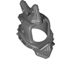 Minifigure, Headgear Helmet Spiked Top with Grille and Open Front and Back