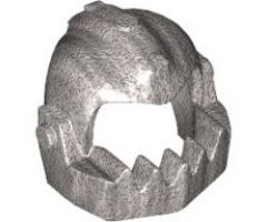 Minifigure, Headgear Helmet Chin Guard Oversized Jagged