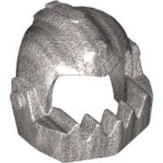 Minifigure, Headgear Helmet Chin Guard Oversized Jagged