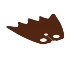 Minifigure, Body Wear Cape Cloth, Scalloped 5 Points (Batman) - Traditional Starched Fabric