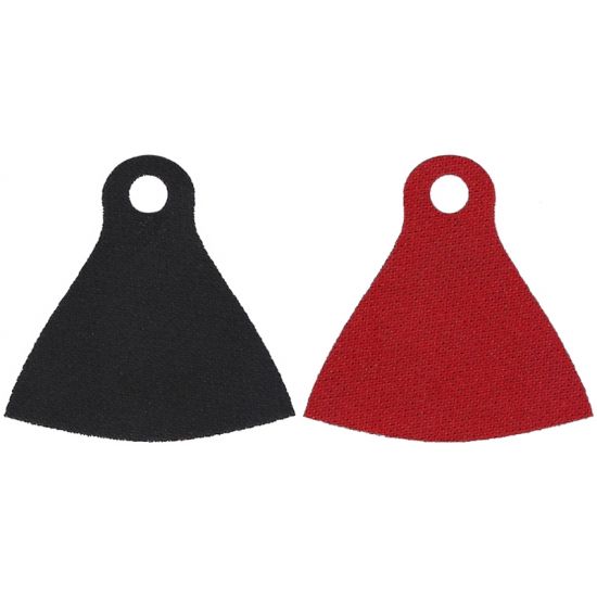 Minifigure Cape Cloth with Top Hole with Red and Black Sides - Spongy Stretchable Fabric