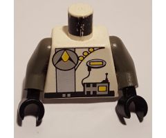 Torso Space Exploriens Logo with Radio Pattern / Dark Gray Arms / Black Hands