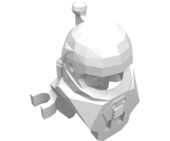 Minifigure, Headgear Helmet Underwater with Antenna and Clips