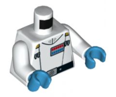 Torso SW Imperial Officer 9 Pattern (Admiral Thrawn) / White Arms / Dark Azure Hands