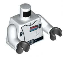 Torso SW Imperial Officer 10 Pattern (Director Krennic) / White Arms / Black Hands