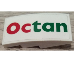 Slope, Curved 4 x 2 with Octan Pattern (Sticker) - Set 60132