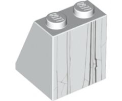 Slope 65 2 x 2 x 2 with Bottom Tube with Minifigure Dress/Skirt/Robe, Stone Statue Pattern