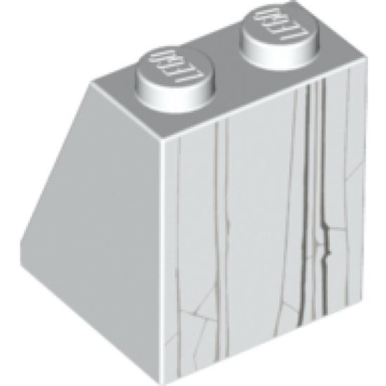 Slope 65 2 x 2 x 2 with Bottom Tube with Minifigure Dress/Skirt/Robe, Stone Statue Pattern