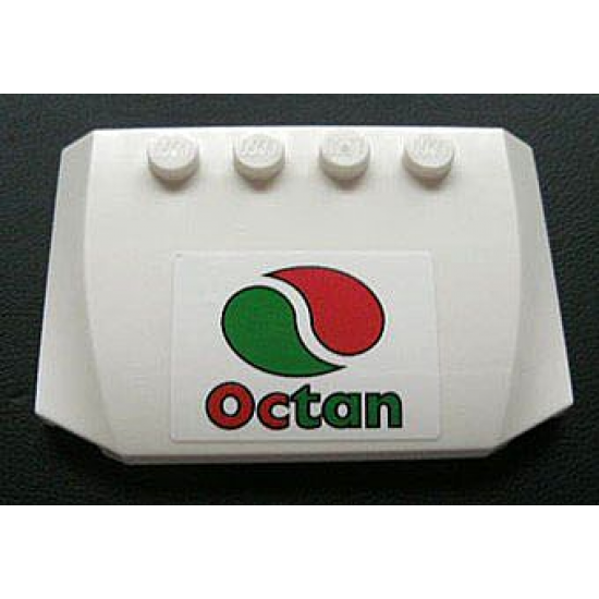 Wedge 4 x 6 x 2/3 Triple Curved with Octan Logo Pattern (Sticker) - Set 3180