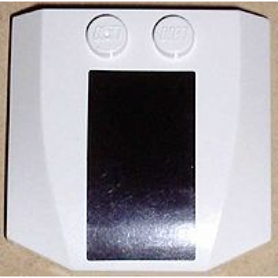 Wedge 4 x 4 x 2/3 Triple Curved with Black Thick Stripe Pattern (Sticker) - Sticker Width 13mm - Set 7236-1