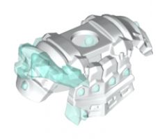 Minifigure, Body Wear Armor Breastplate with Shoulder Pads and Trans Light Blue Crystals Pattern