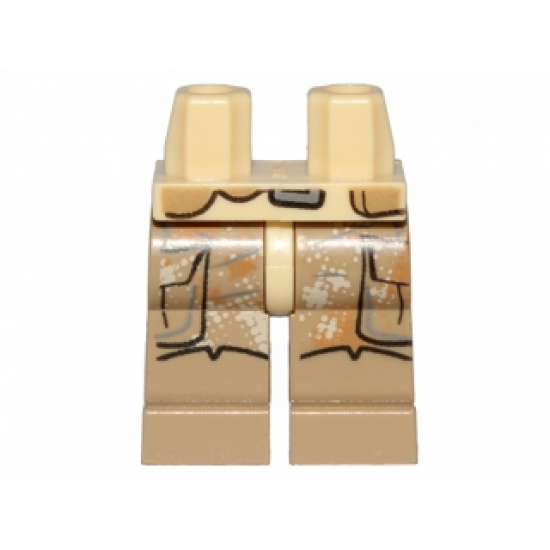 Hips and Dark Tan Legs with SW Pockets, Camouflage and Boots Pattern