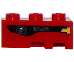Wedge 3 x 2 Left with Chevrolet Camaro Car Headlight Pattern (Sticker) - Set 75874