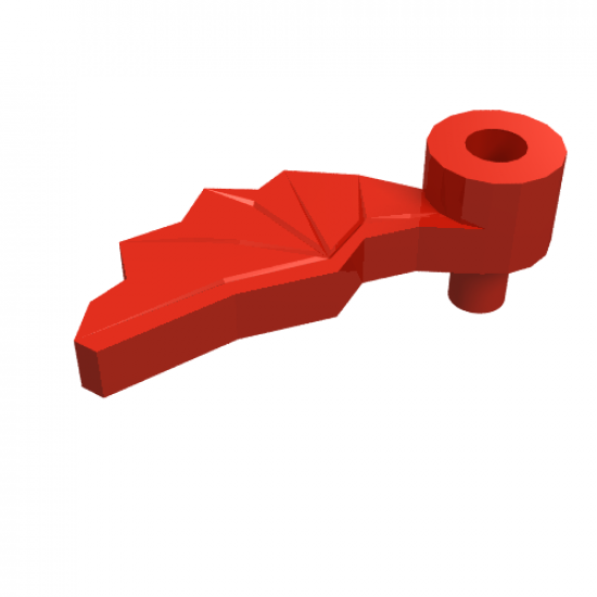 Minifigure, Headgear Accessory Plume Dragon Wing Left