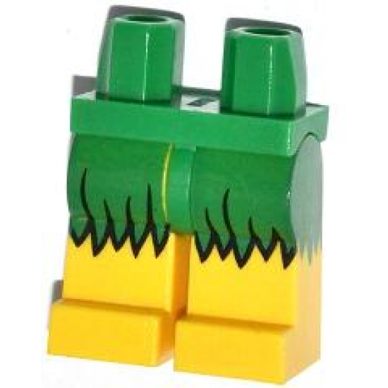 Hips and Yellow Legs with Grass Skirt Pattern