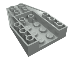 Wedge 6 x 4 Triple Inverted with Connections between 2 Studs