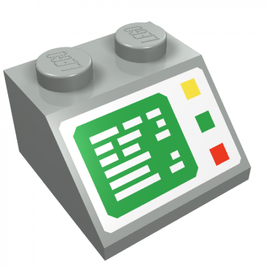 Slope 45 2 x 2 with Computer Screen and Right Side Buttons Pattern