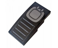 Slope, Curved 4 x 2 with Silver Hatch and Vents Pattern (Sticker) - Set 76095