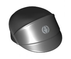 Minifigure, Headgear Cap, SW Sith Fleet Officer with Silver Sith Eternal Emblem Pattern