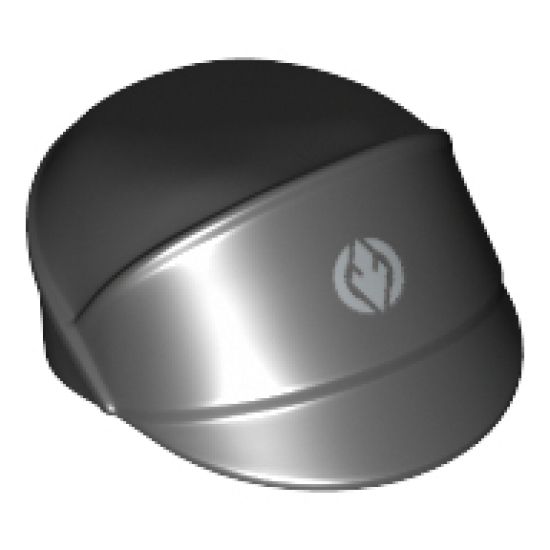 Minifigure, Headgear Cap, SW Sith Fleet Officer with Silver Sith Eternal Emblem Pattern